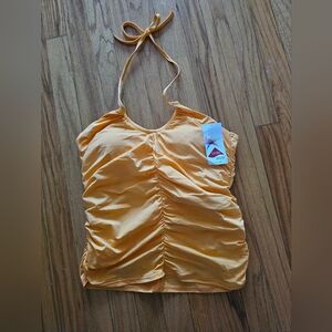 NWT Lands' End Orange Halter Swim Top